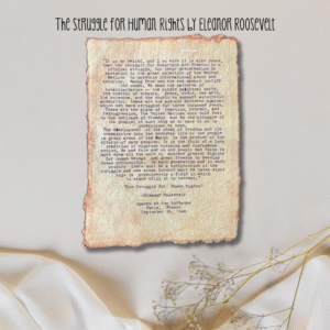 The Struggle for Human Rights by Eleanor Roosevelt
