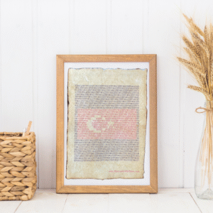 The flag of Turkiye