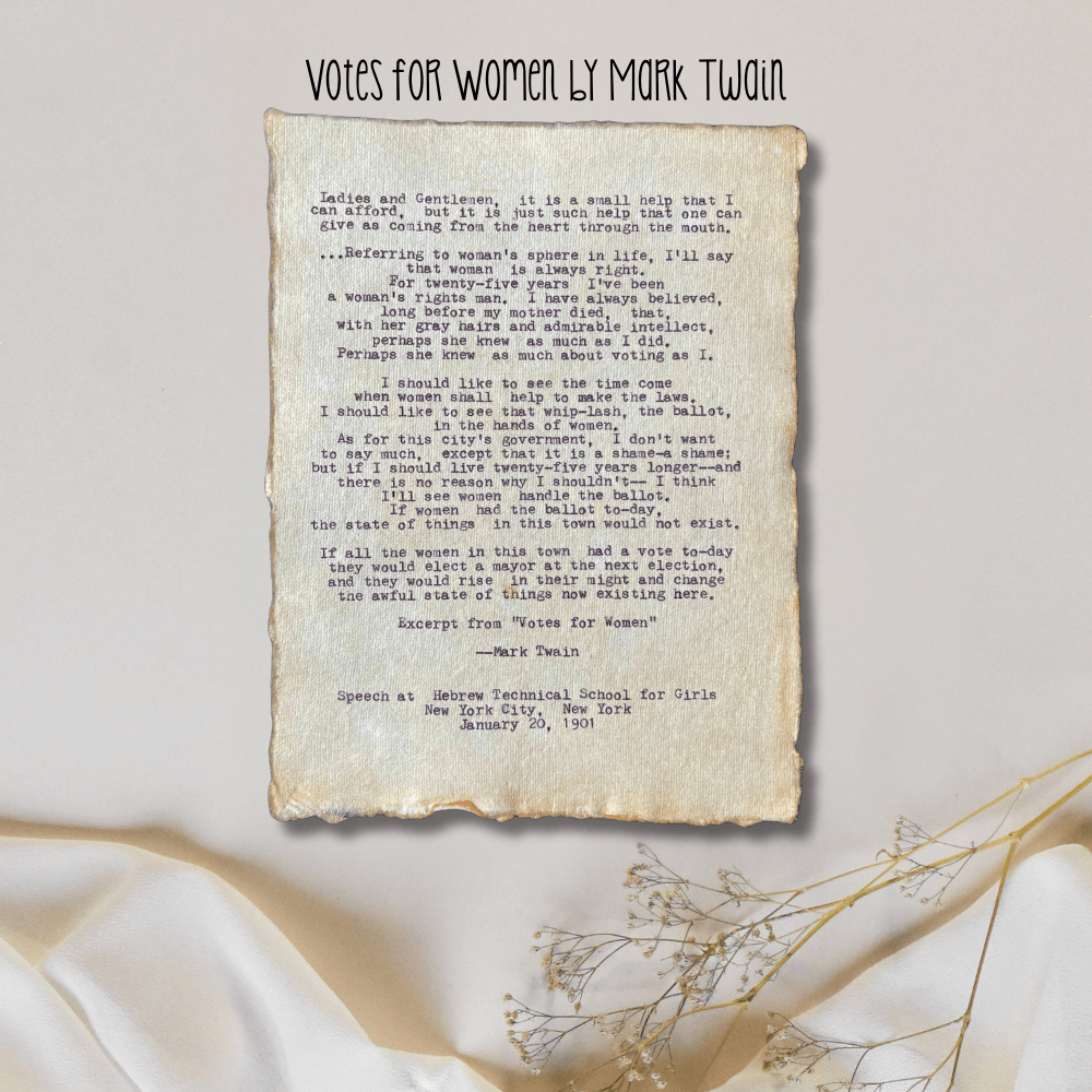 Votes for Women by Mark Twain
